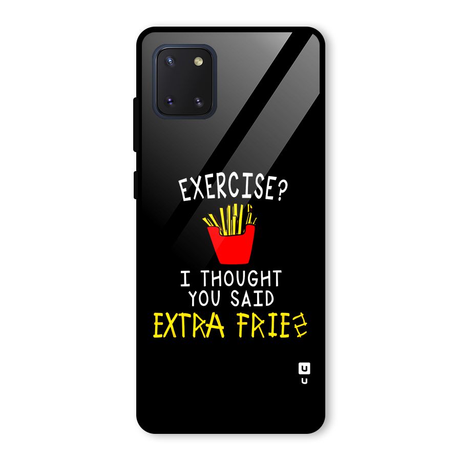 Extra Fries Glass Back Case for Galaxy Note 10 Lite