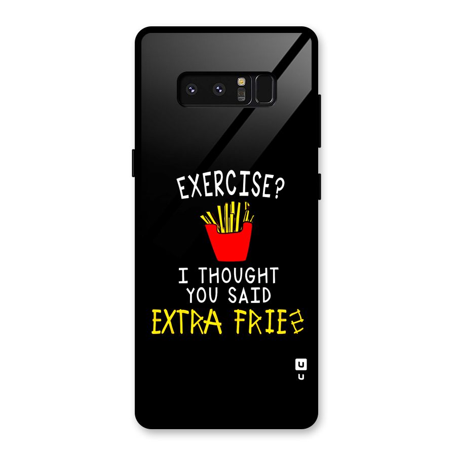 Extra Fries Glass Back Case for Galaxy Note 8