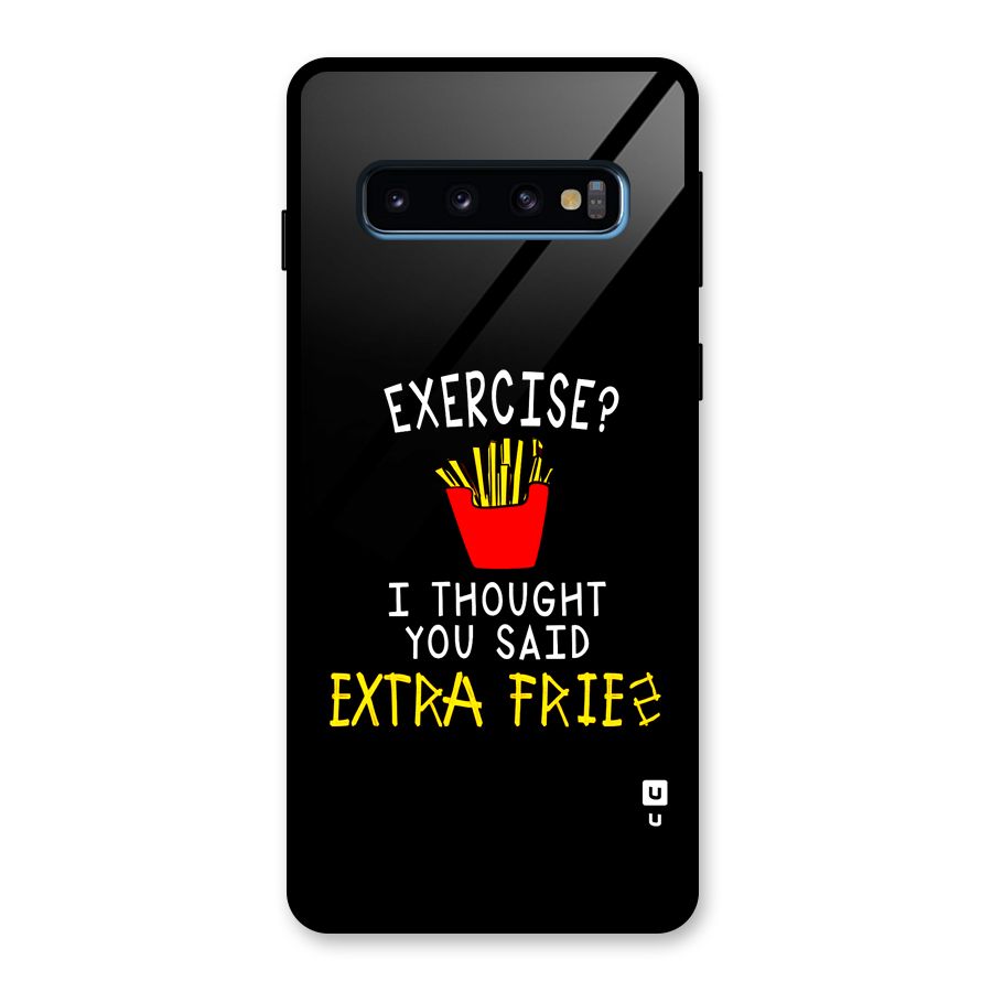 Extra Fries Glass Back Case for Galaxy S10