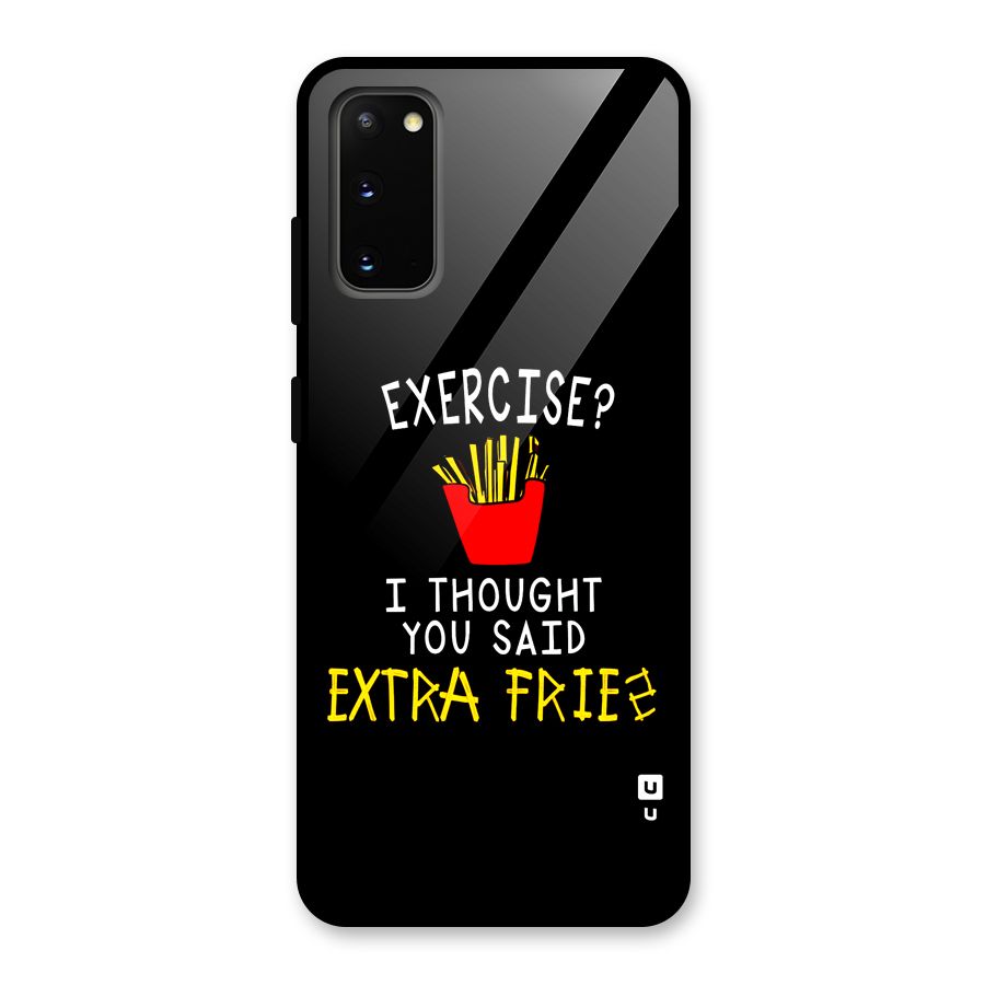 Extra Fries Glass Back Case for Galaxy S20