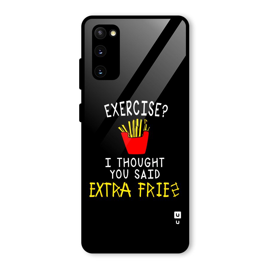 Extra Fries Glass Back Case for Galaxy S20 FE 5G