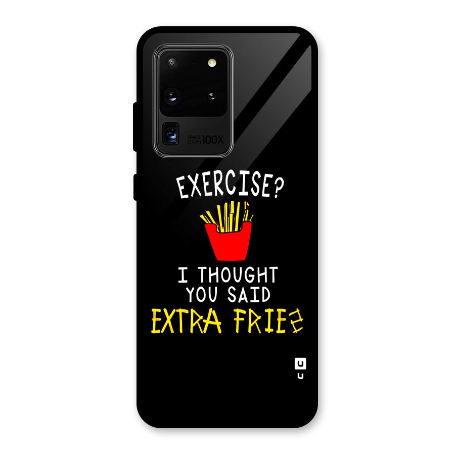 Extra Fries Glass Back Case for Galaxy S20 Ultra