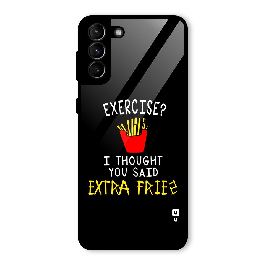 Extra Fries Glass Back Case for Galaxy S21 Plus