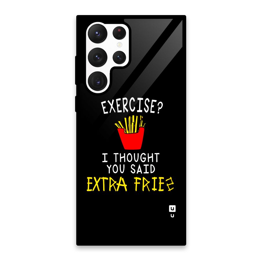 Extra Fries Glass Back Case for Galaxy S22 Ultra 5G
