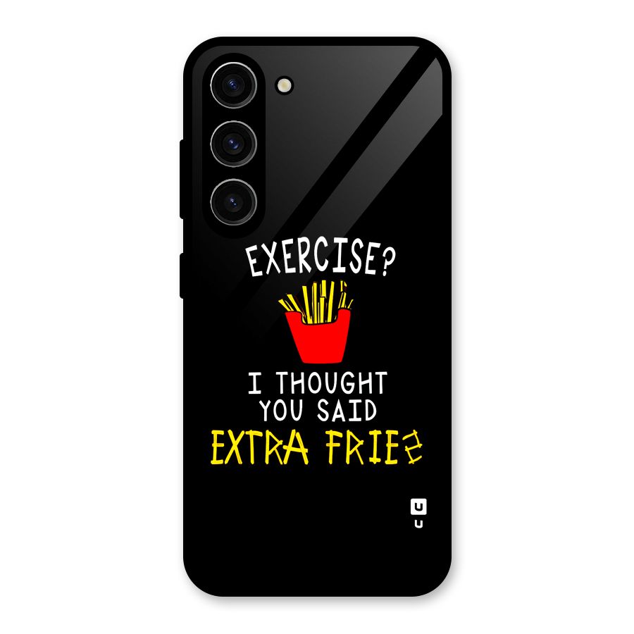 Extra Fries Glass Back Case for Galaxy S23