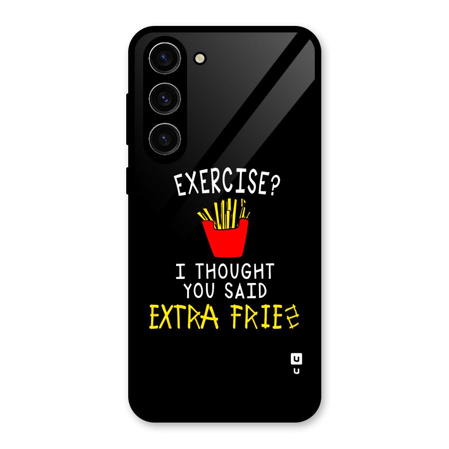 Extra Fries Glass Back Case for Galaxy S23 Plus
