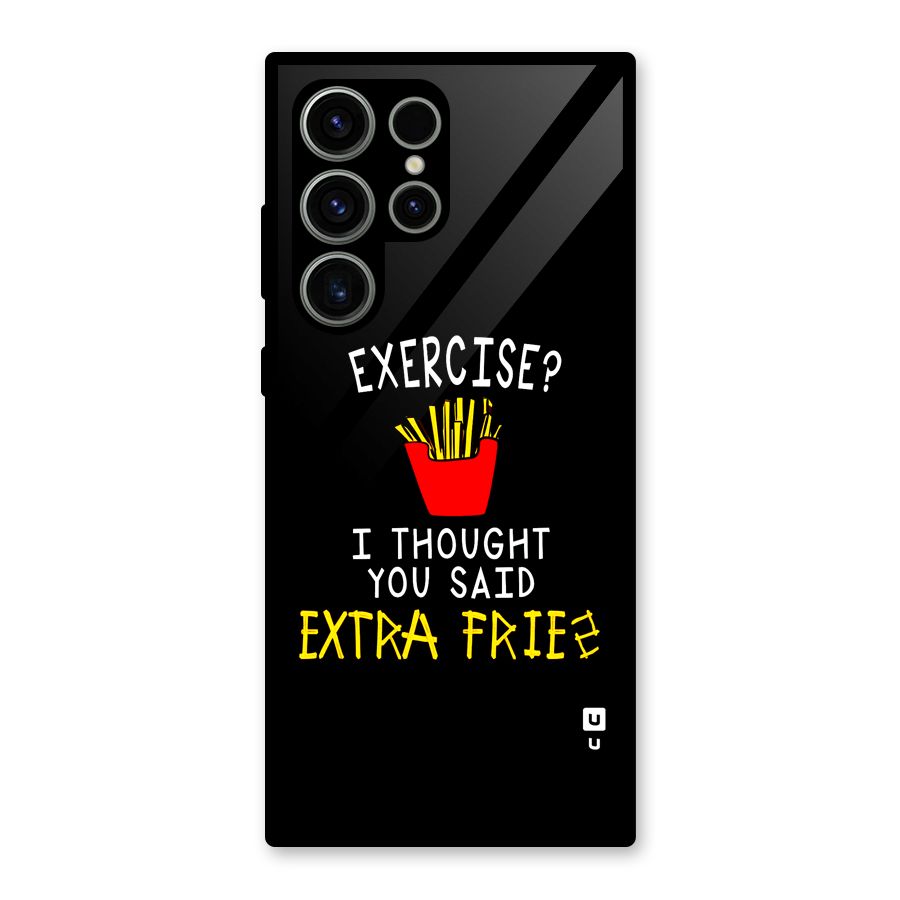 Extra Fries Glass Back Case for Galaxy S23 Ultra