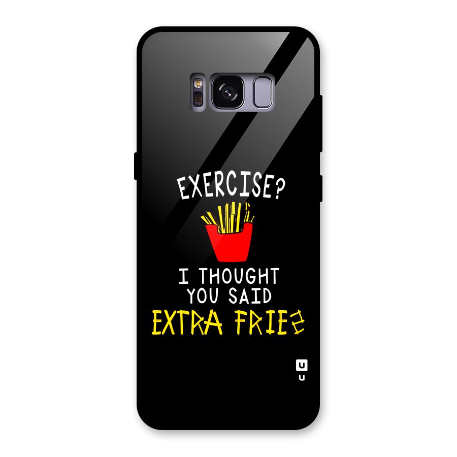 Extra Fries Glass Back Case for Galaxy S8