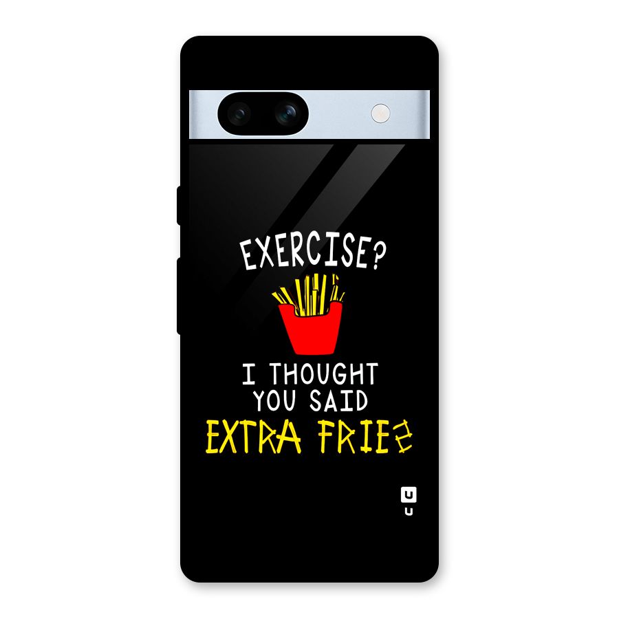 Extra Fries Glass Back Case for Google Pixel 7a