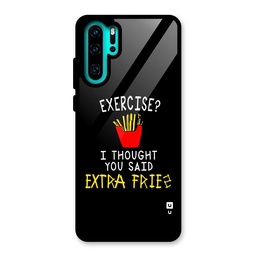 Extra Fries Glass Back Case for Huawei P30 Pro
