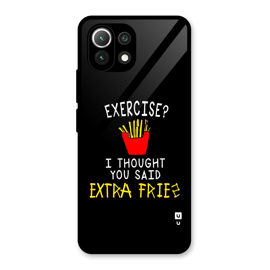 Extra Fries Glass Back Case for Mi 11 Lite