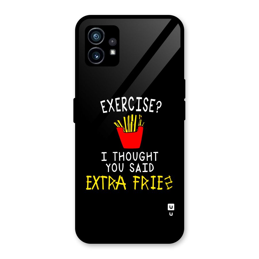 Extra Fries Glass Back Case for Nothing Phone 1