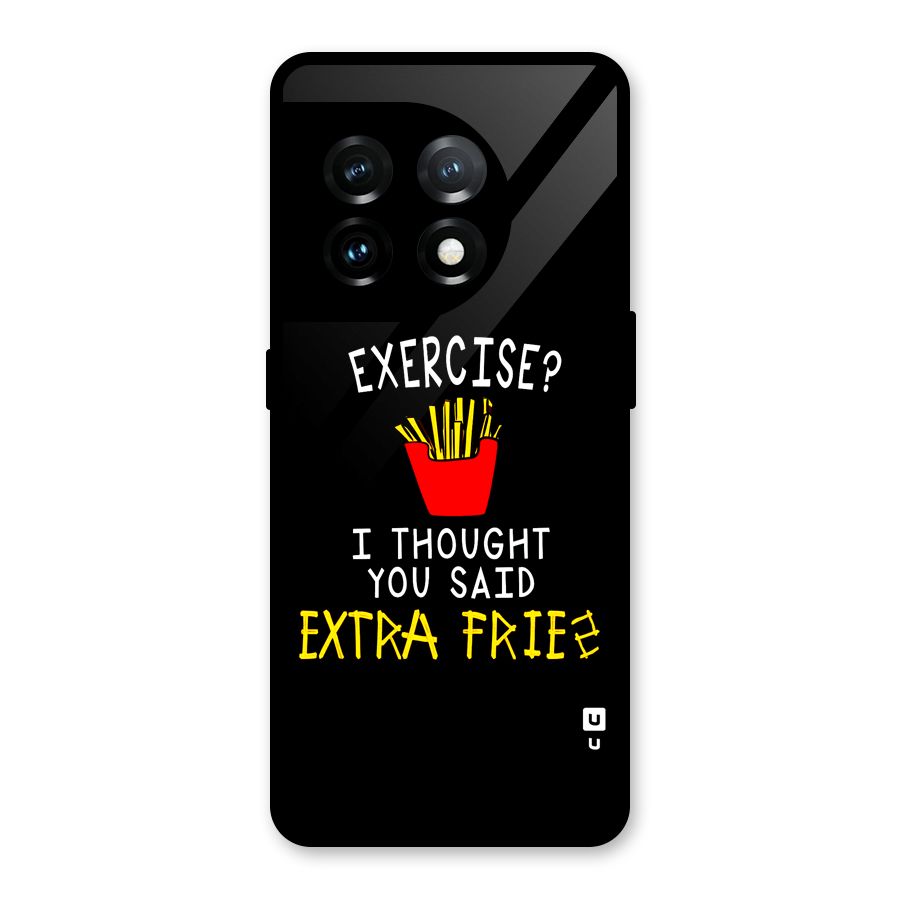Extra Fries Glass Back Case for OnePlus 11