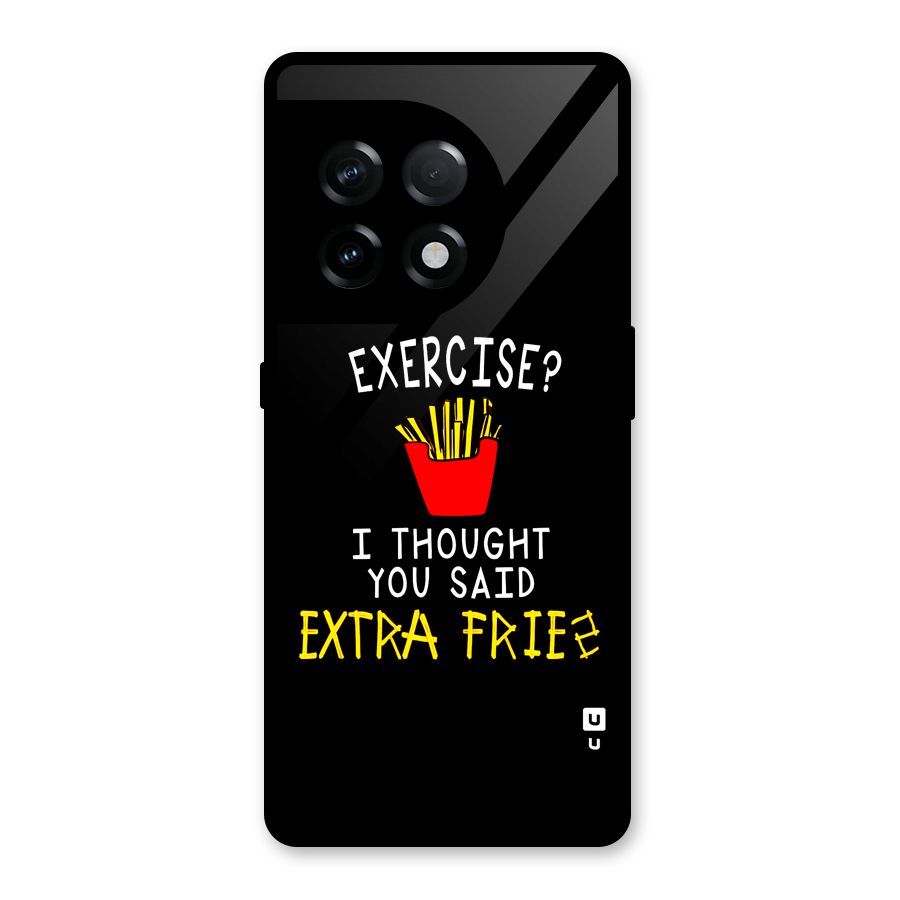 Extra Fries Glass Back Case for OnePlus 11R
