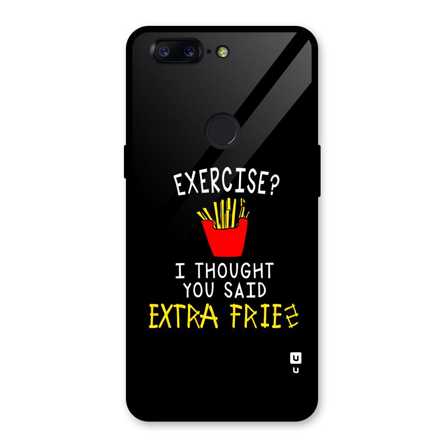 Extra Fries Glass Back Case for OnePlus 5T