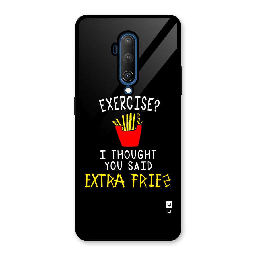 Extra Fries Glass Back Case for OnePlus 7T Pro