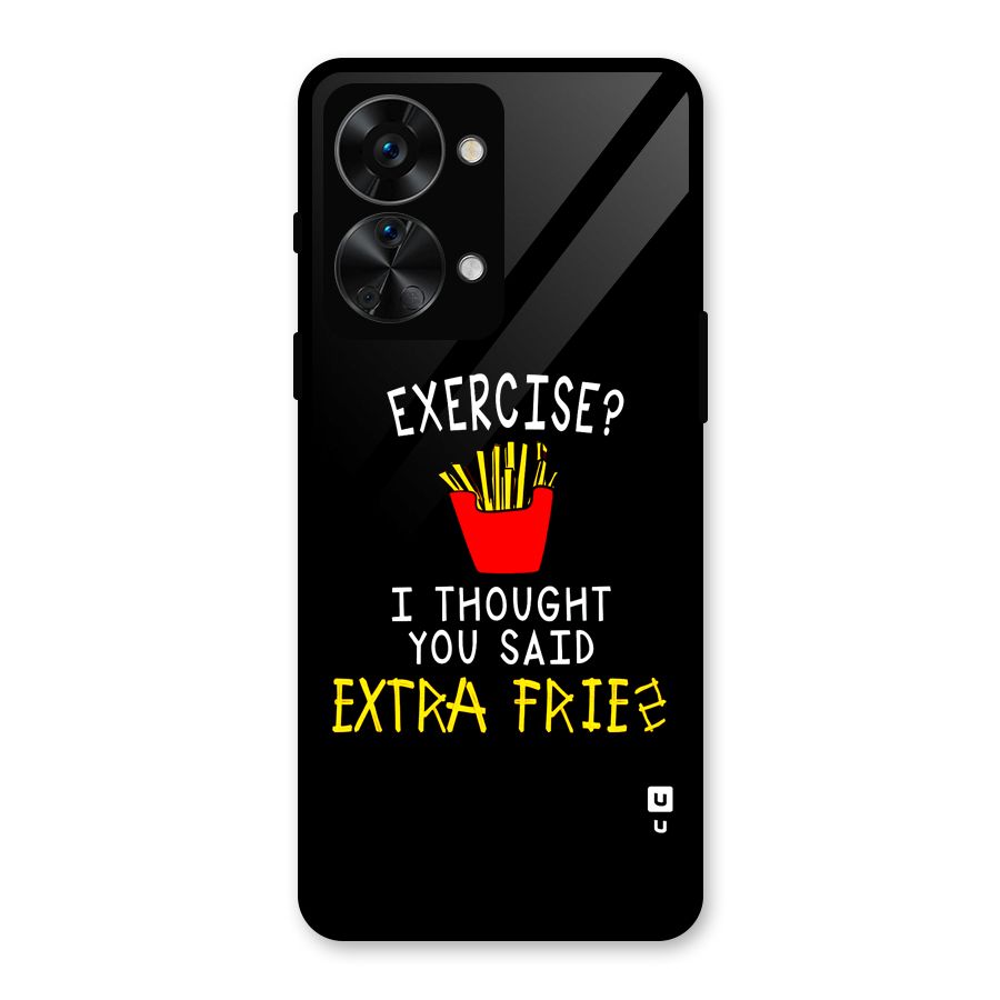 Extra Fries Glass Back Case for OnePlus Nord 2T