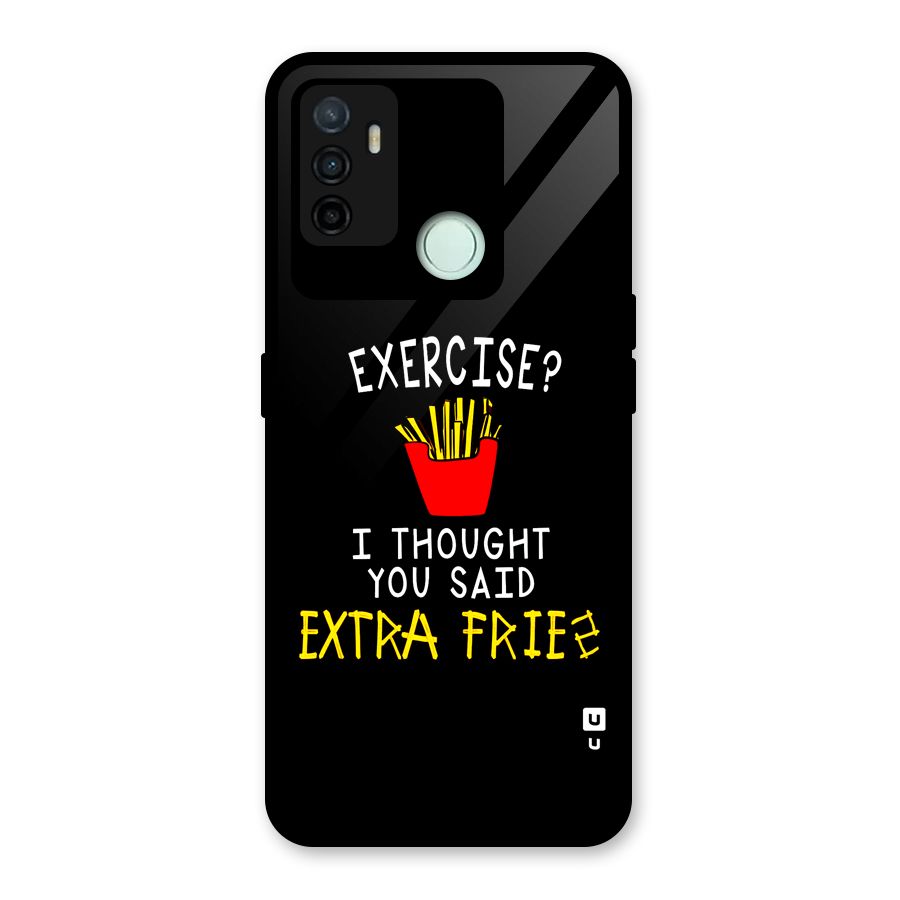 Extra Fries Glass Back Case for Oppo A53