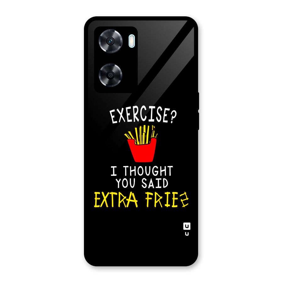 Extra Fries Glass Back Case for Oppo A77