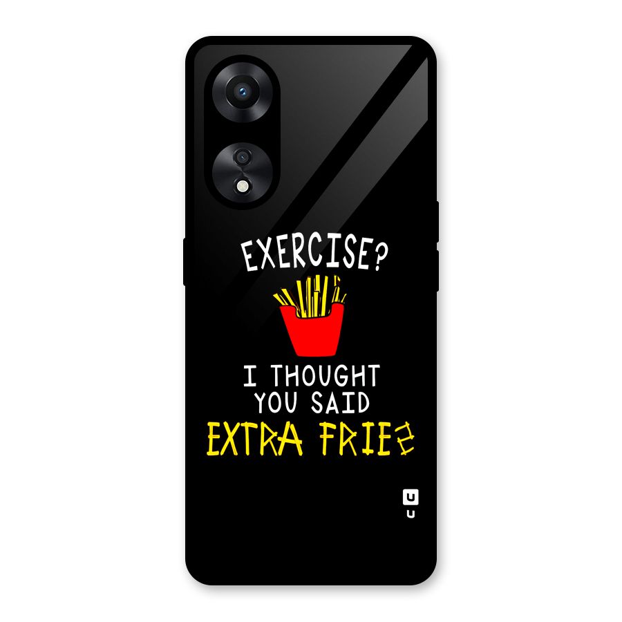 Extra Fries Glass Back Case for Oppo A78