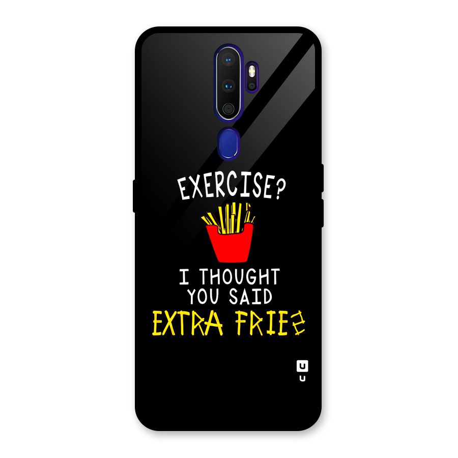 Extra Fries Glass Back Case for Oppo A9 (2020)
