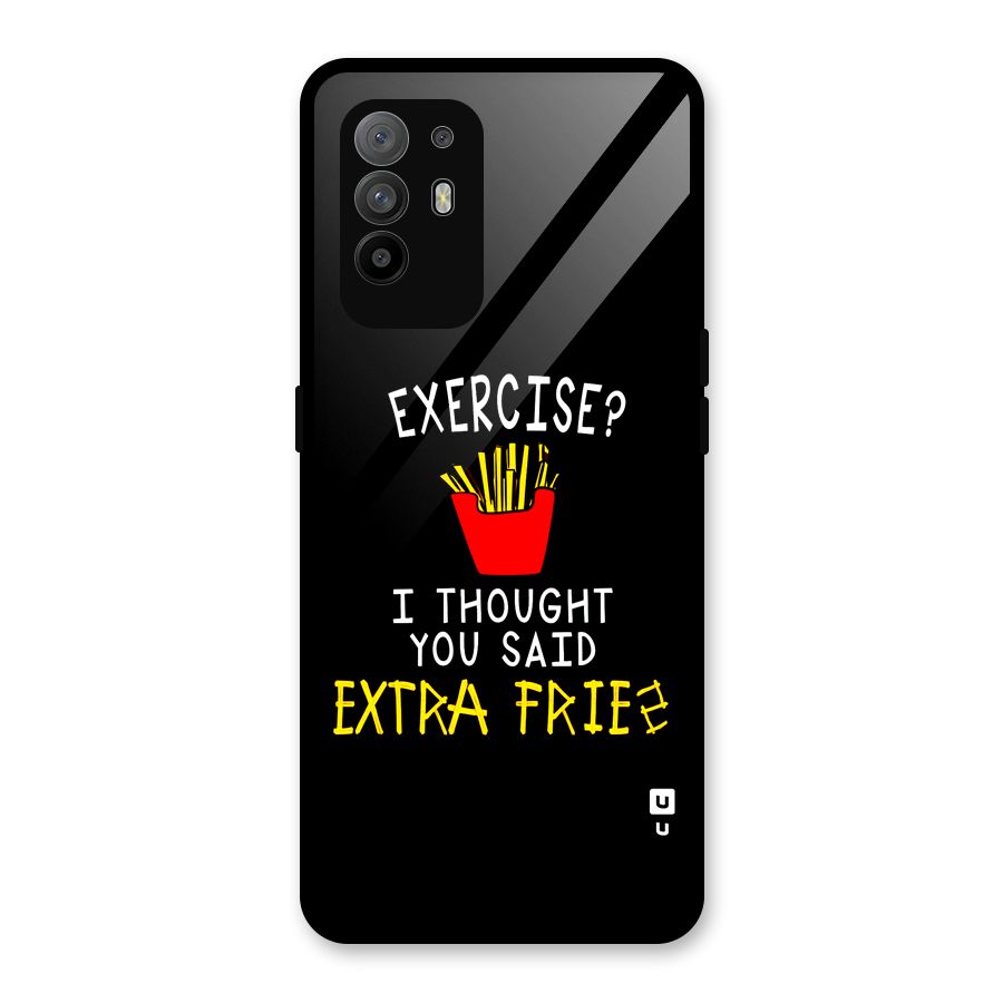 Extra Fries Glass Back Case for Oppo F19 Pro Plus 5G