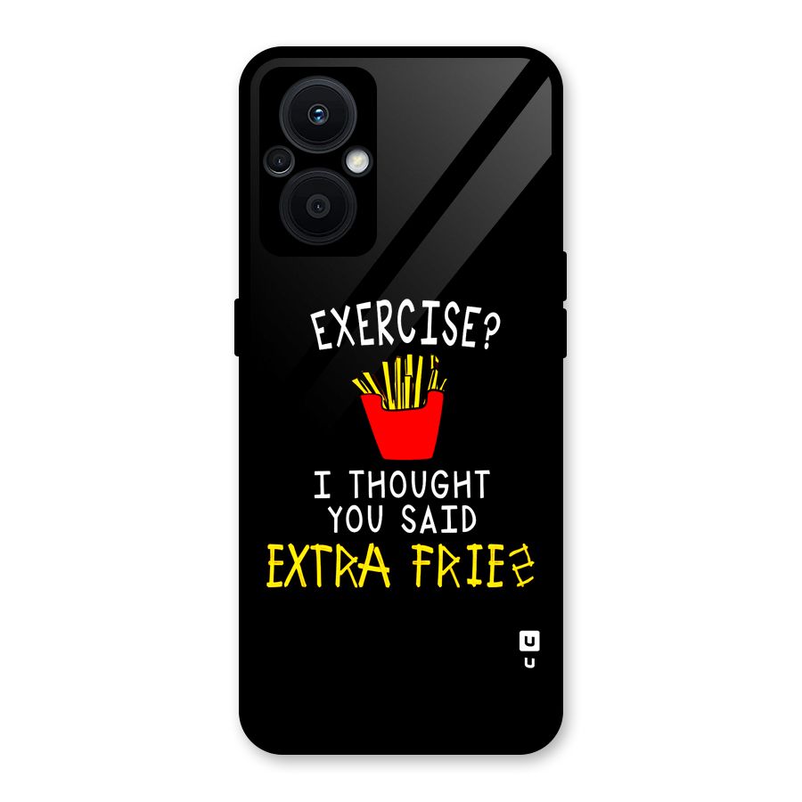 Extra Fries Glass Back Case for Oppo F21s Pro 5G