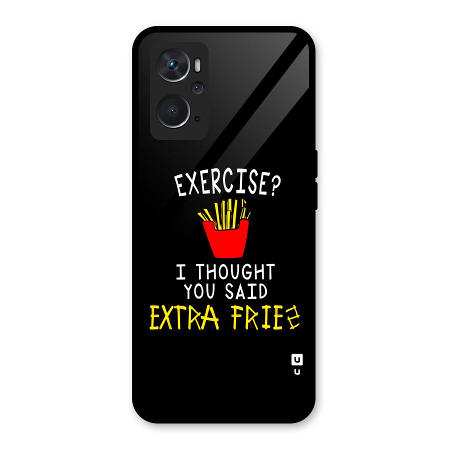 Extra Fries Glass Back Case for Oppo K10 4G