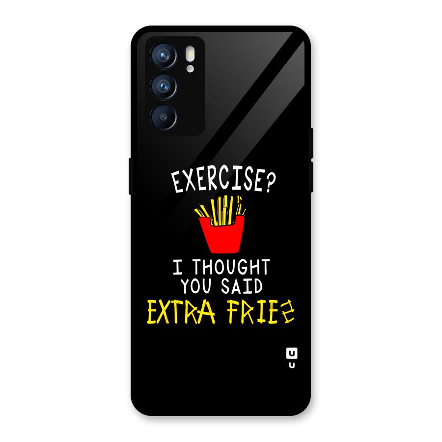 Extra Fries Glass Back Case for Oppo Reno6 5G