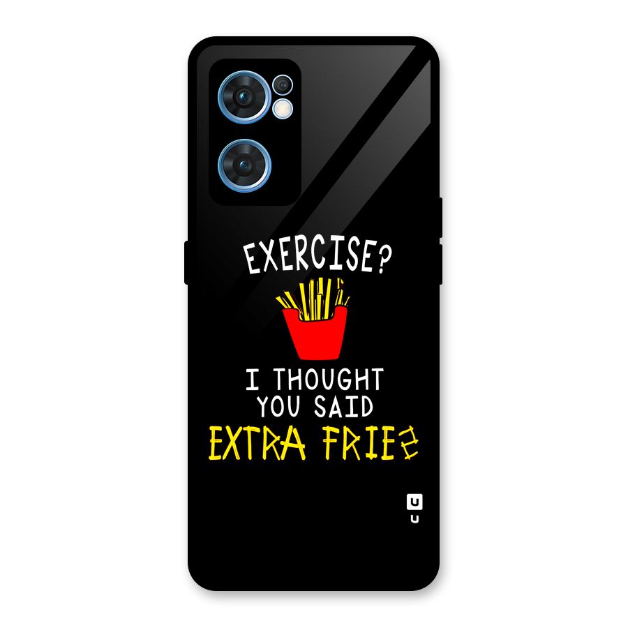 Extra Fries Glass Back Case for Oppo Reno7 5G