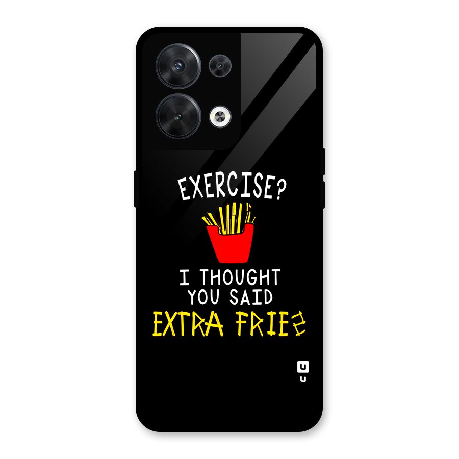 Extra Fries Glass Back Case for Oppo Reno8 5G