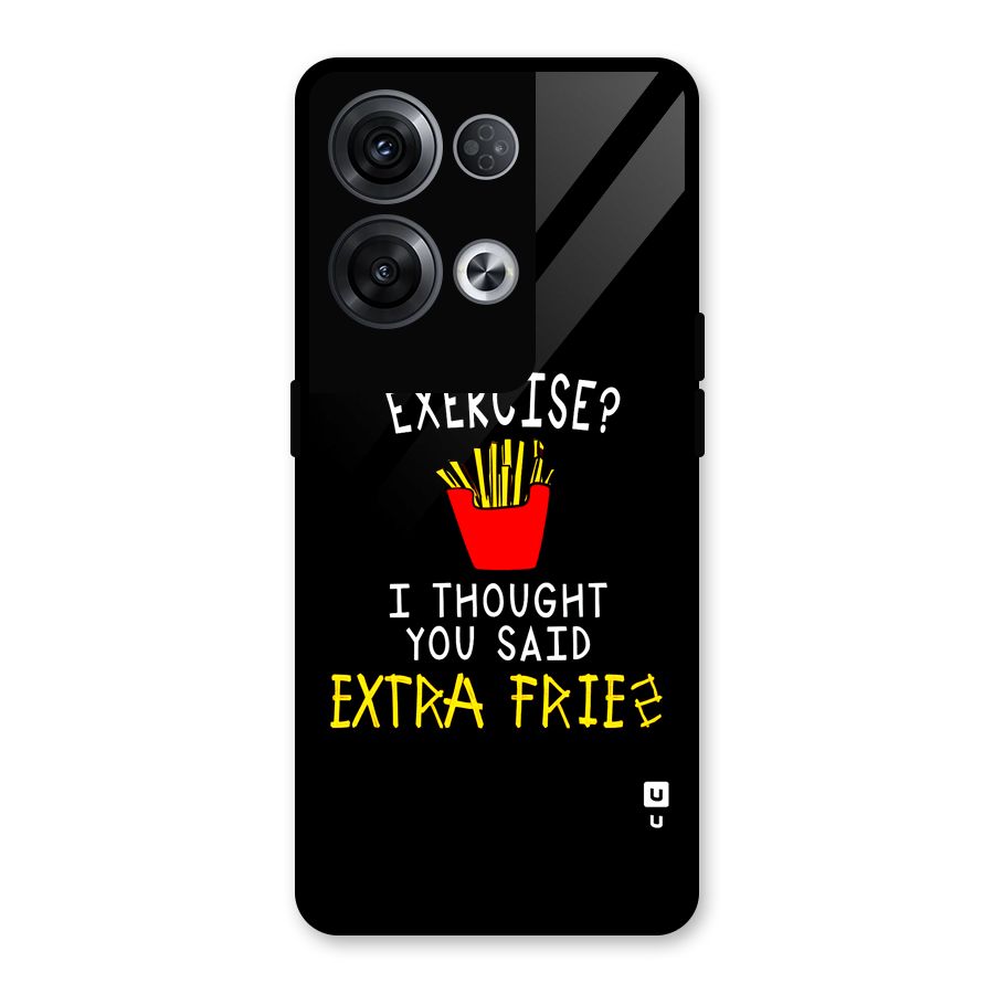 Extra Fries Glass Back Case for Oppo Reno8 Pro 5G