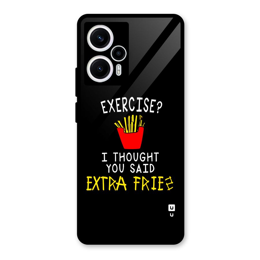 Extra Fries Glass Back Case for Poco F5
