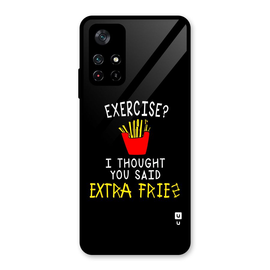 Extra Fries Glass Back Case for Poco M4 Pro 5G