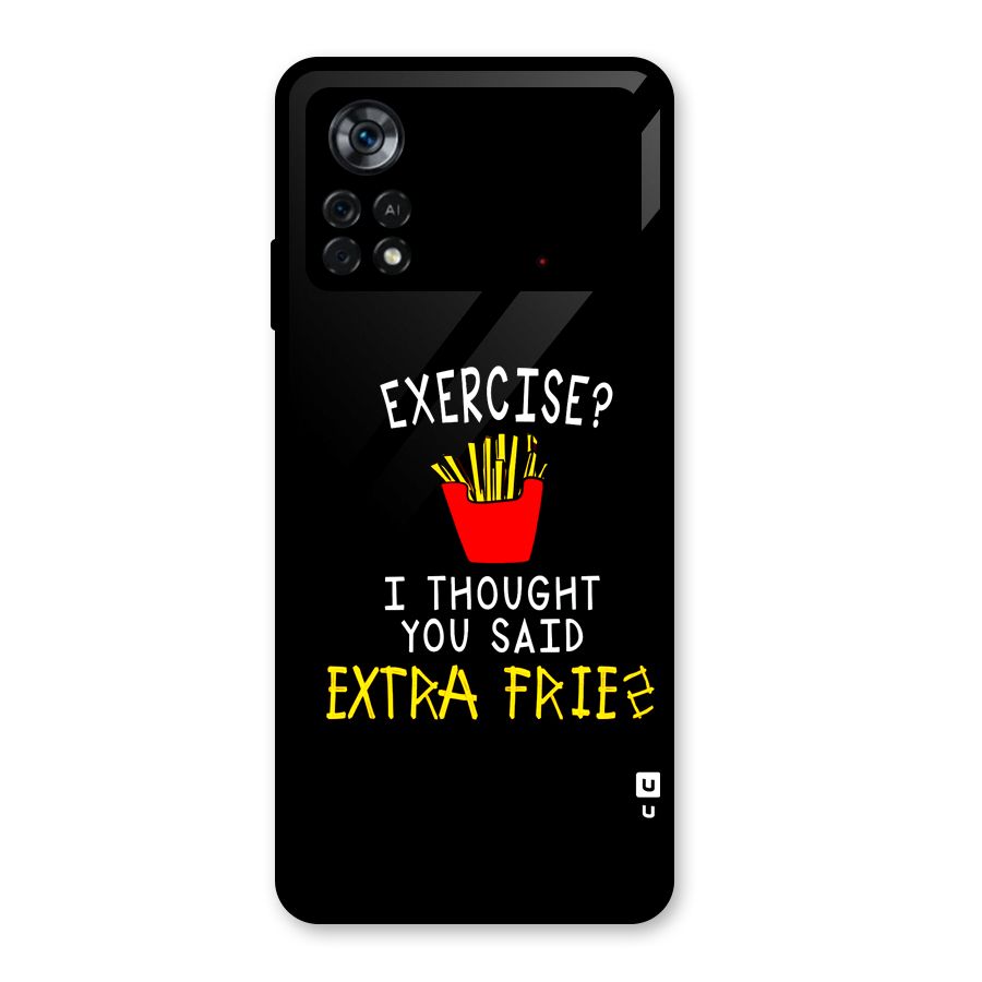 Extra Fries Glass Back Case for Poco X4 Pro 5G