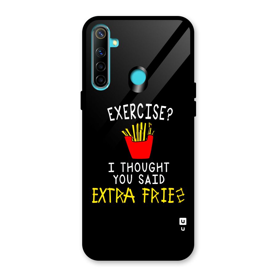 Extra Fries Glass Back Case for Realme 5