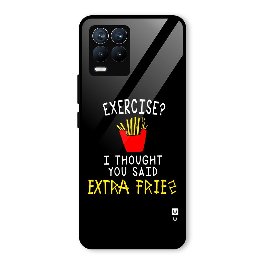 Extra Fries Glass Back Case for Realme 8