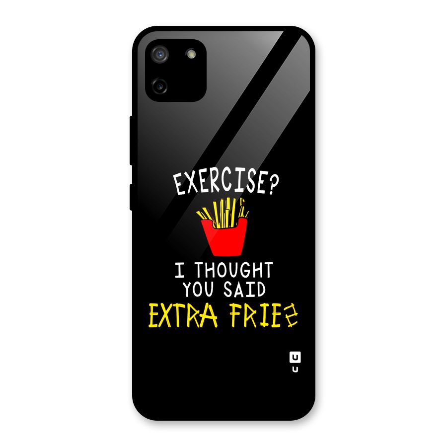 Extra Fries Glass Back Case for Realme C11