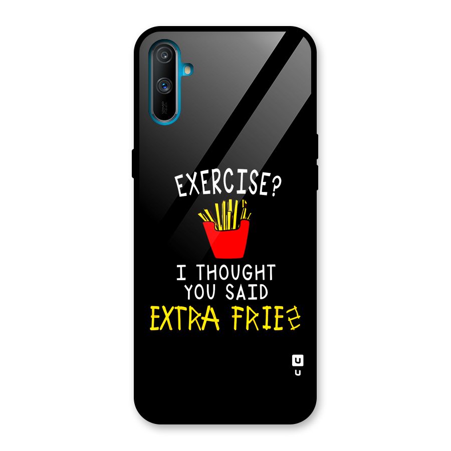 Extra Fries Glass Back Case for Realme C3