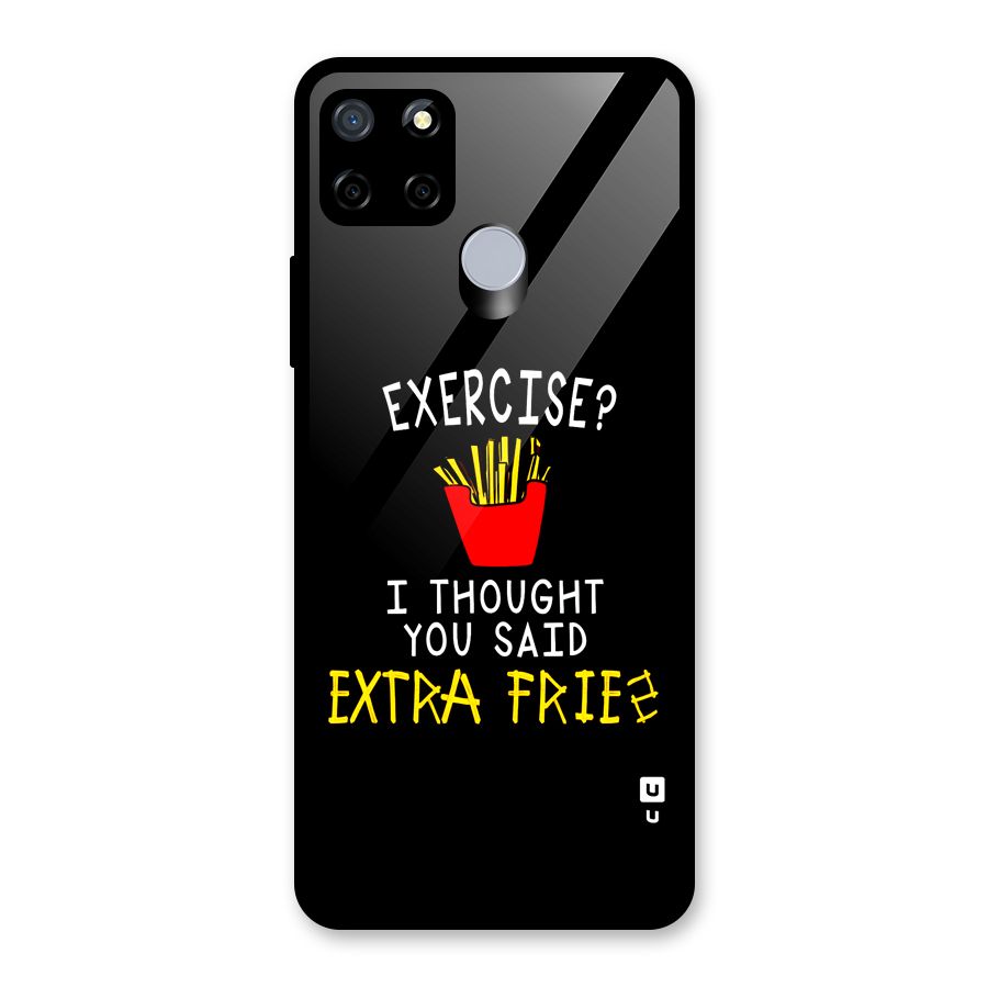 Extra Fries Glass Back Case for Realme Narzo 30A
