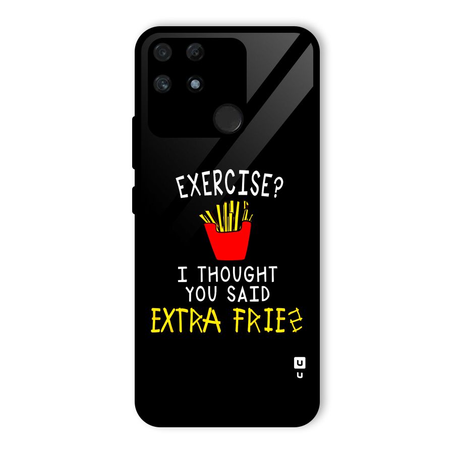 Extra Fries Glass Back Case for Realme Narzo 50A