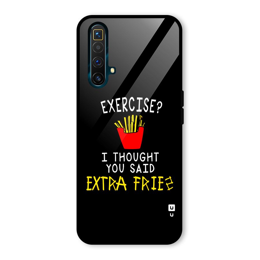 Extra Fries Glass Back Case for Realme X3