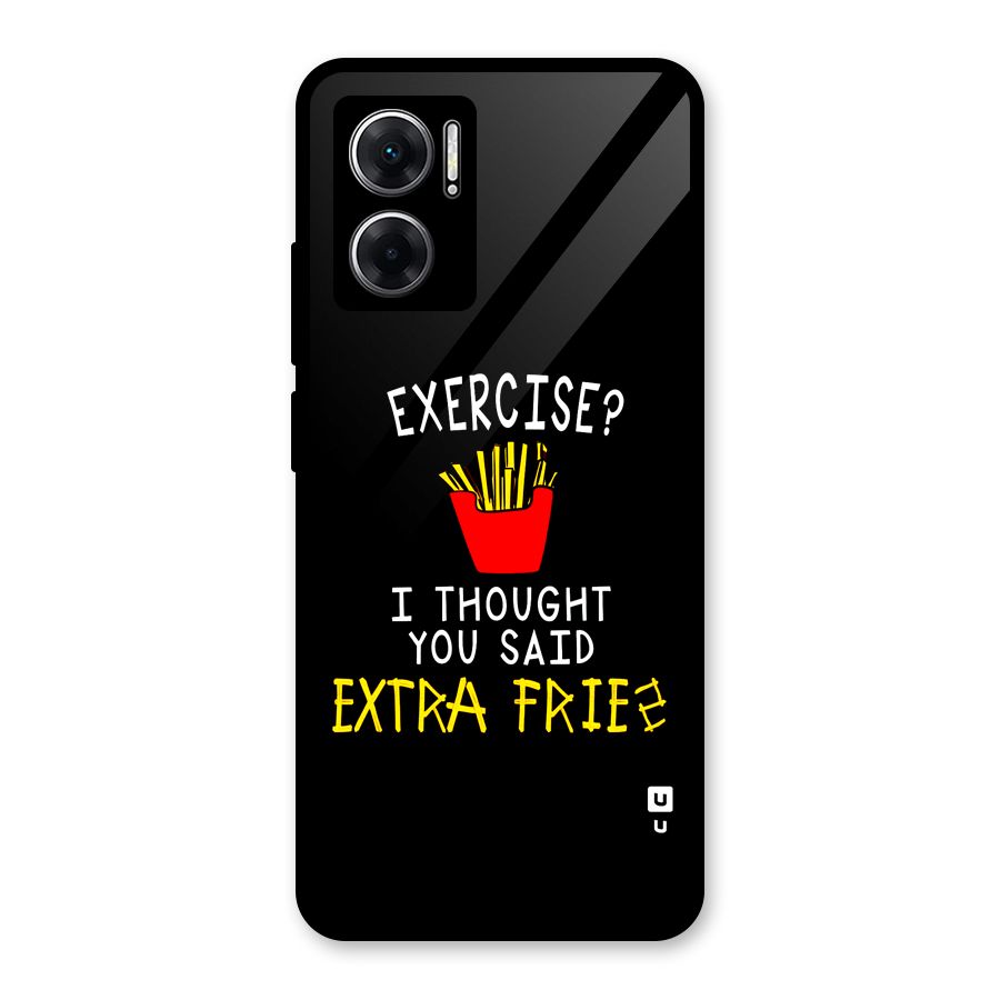 Extra Fries Glass Back Case for Redmi 11 Prime 5G