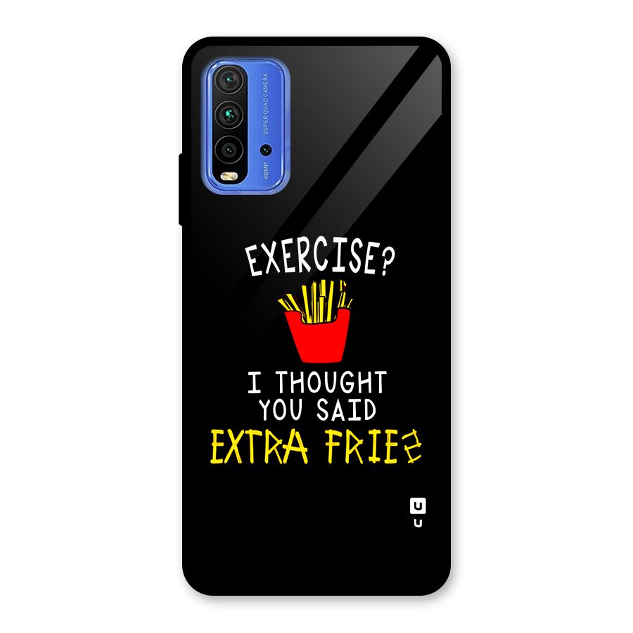 Extra Fries Glass Back Case for Redmi 9 Power