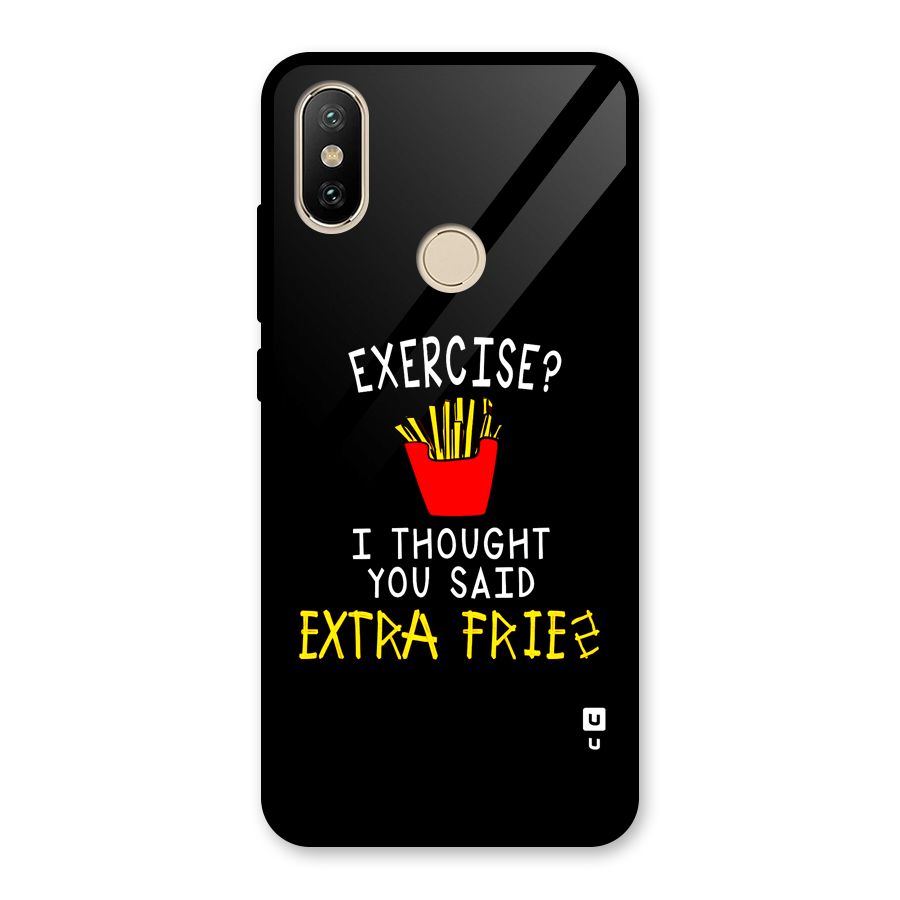 Extra Fries Glass Back Case for Redmi A2