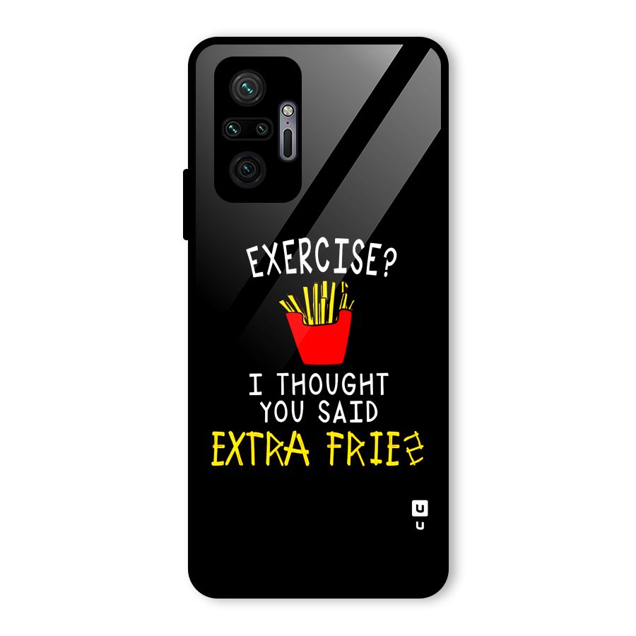Extra Fries Glass Back Case for Redmi Note 10 Pro Max