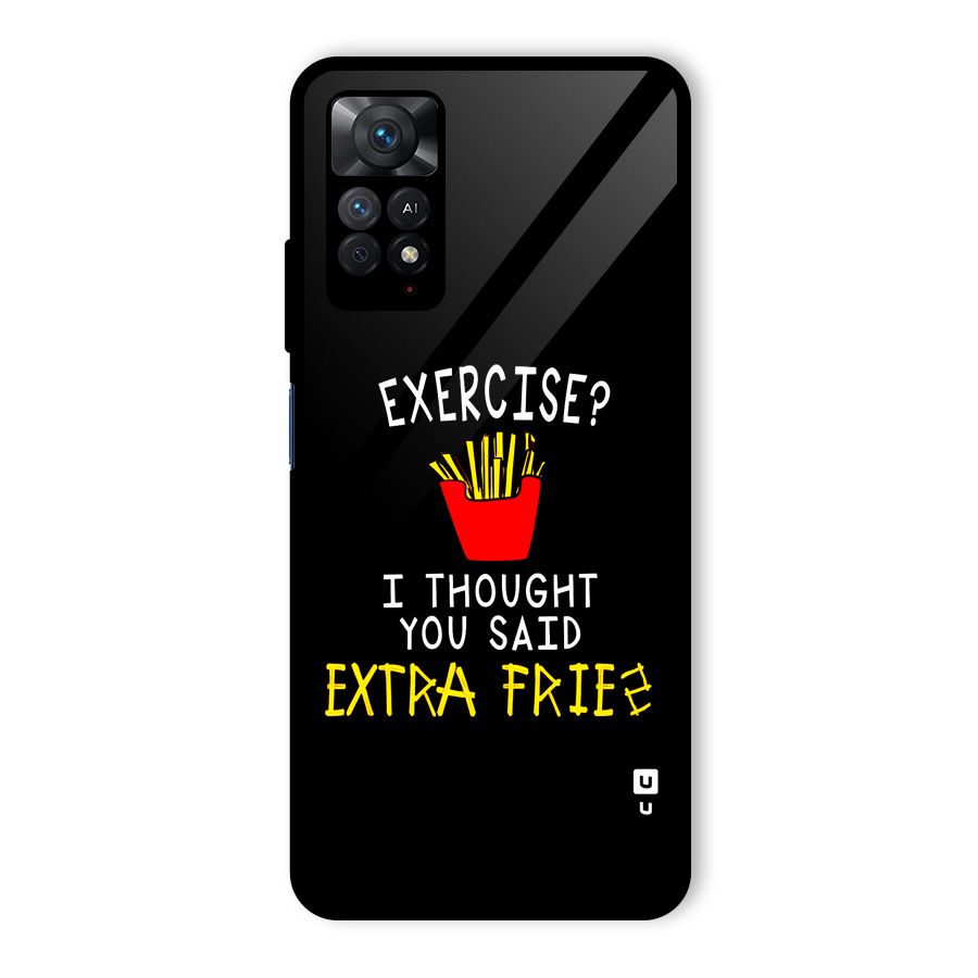 Extra Fries Glass Back Case for Redmi Note 11 Pro