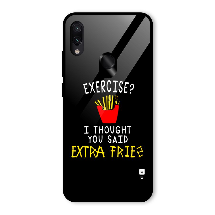 Extra Fries Glass Back Case for Redmi Note 7 Pro
