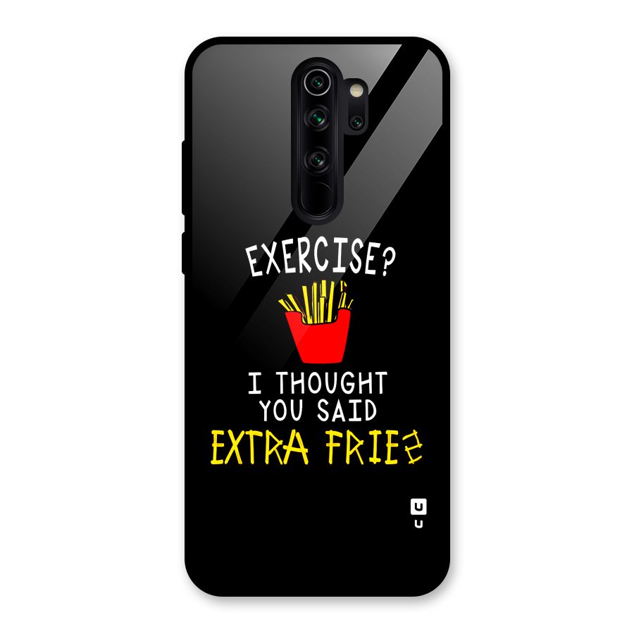 Extra Fries Glass Back Case for Redmi Note 8 Pro