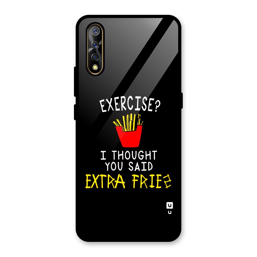 Extra Fries Glass Back Case for Vivo S1